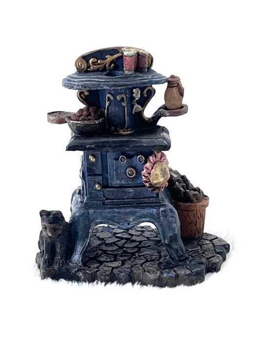 Unbranded Other - Vintage Painted Resin Dollhouse Antique Stove Miniature
